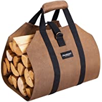 Los mejores  - Amagabeli Lona bolsa de registro de chimenea Hogar 99x45-7cm Bolsa de almacenamiento deleña titular de registro Gran…